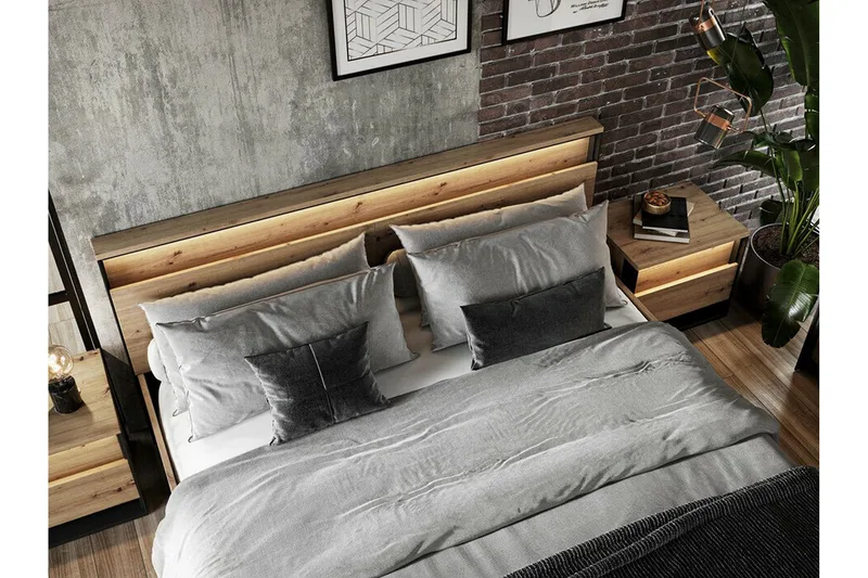 Rathmore Sengeramme 180x200 cm - Svart - Møbler - Senger - Sengeramme & sengestamme