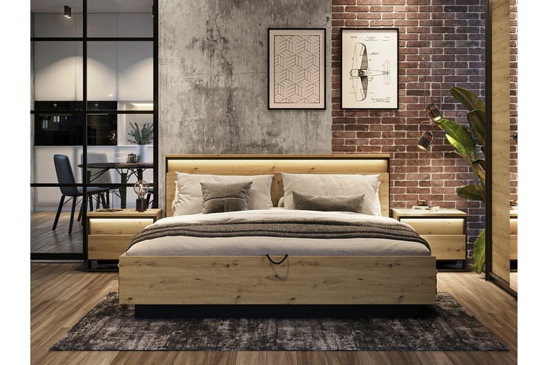 Rathmore Sengeramme 180x200 cm - Svart - Møbler - Senger - Sengeramme & sengestamme