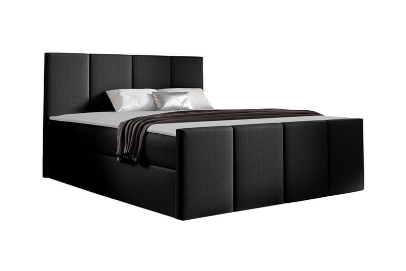 Ripon Sengeramme 160x200 cm - Svart - Møbler - Senger - Sengeramme & sengestamme