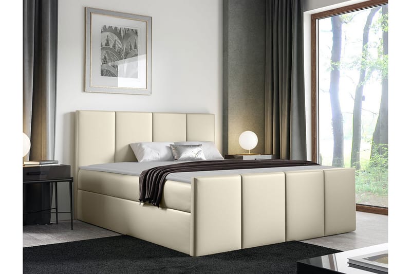 Ripon Sengeramme 180x200 cm - Beige - Sengeramme & sengestamme