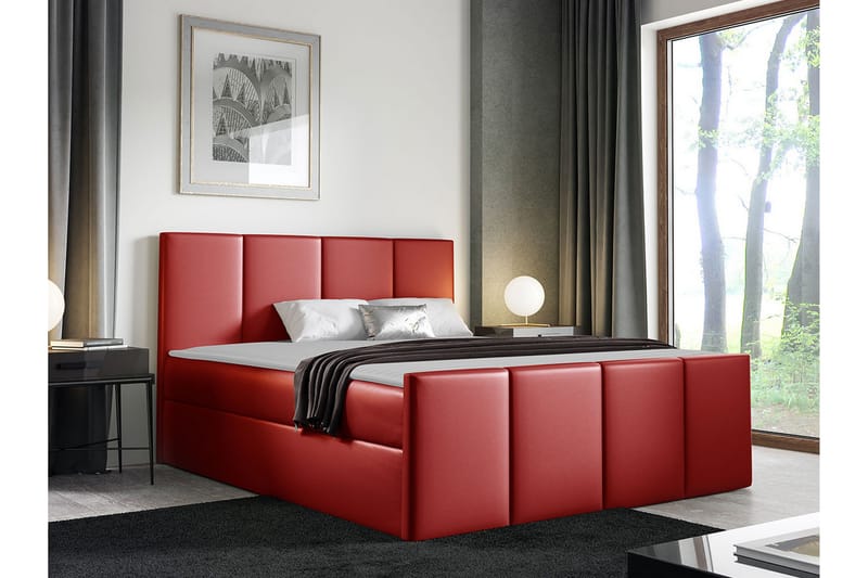 Ripon Sengeramme 180x200 cm - Rød - Møbler - Senger - Sengeramme & sengestamme