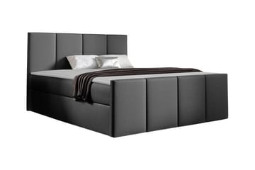 Ripon Sengeramme med Oppbevaring 140x200 cm i Stoff med Fasthetsgrad Medium - Grå - Møbler - Senger - Sengeramme & sengestamme