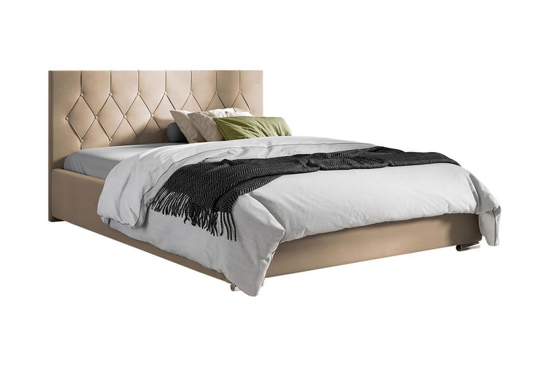 Seng 127x222 cm - Beige - Møbler - Senger - Sengeramme & sengestamme