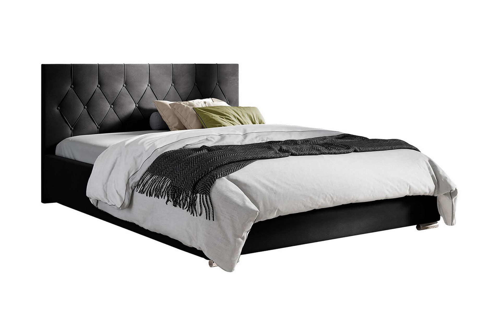 Seng 127x222 cm - Svart