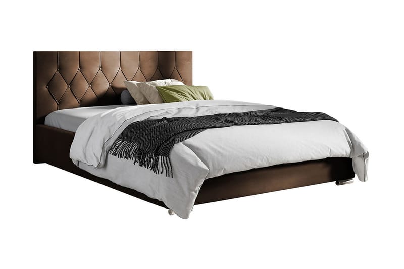 Seng 147x222 cm - Brun - Møbler - Senger - Sengeramme & sengestamme