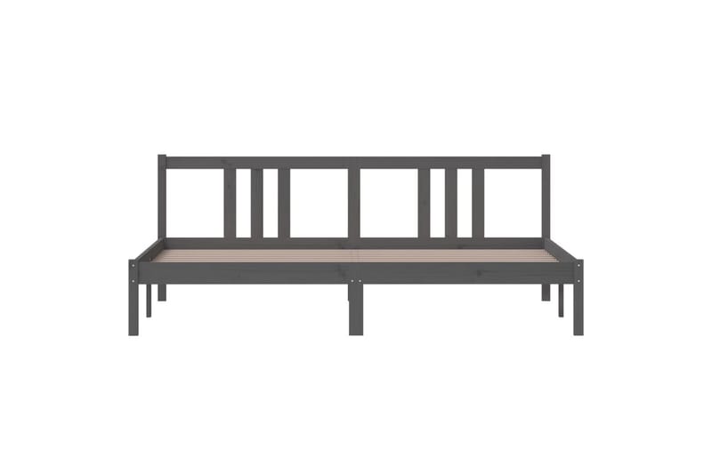 Sengeramme grå heltre 180x200 cm 6FT Super King - Grå - Møbler - Senger - Sengeramme & sengestamme