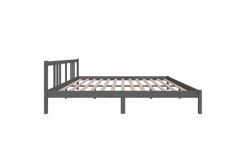 Sengeramme grå heltre 180x200 cm 6FT Super King - Grå - Møbler - Senger - Sengeramme & sengestamme