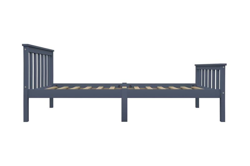 Sengeramme grå heltre furu 100x200 cm - Møbler - Senger - Sengeramme & sengestamme