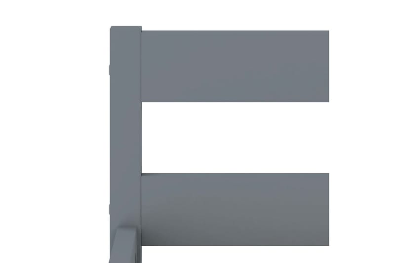 Sengeramme grå heltre furu 120x200 cm - Grå - Sengeramme & sengestamme
