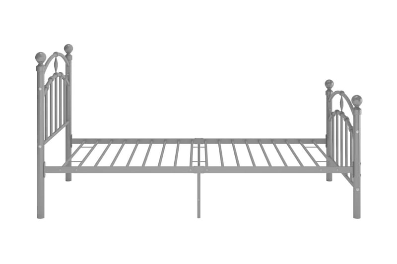 Sengeramme grå metall 100x200 cm - Grå - Sengeramme & sengestamme