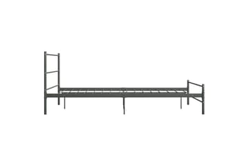 Sengeramme grå metall 120x200 cm - Møbler - Senger - Sengeramme & sengestamme
