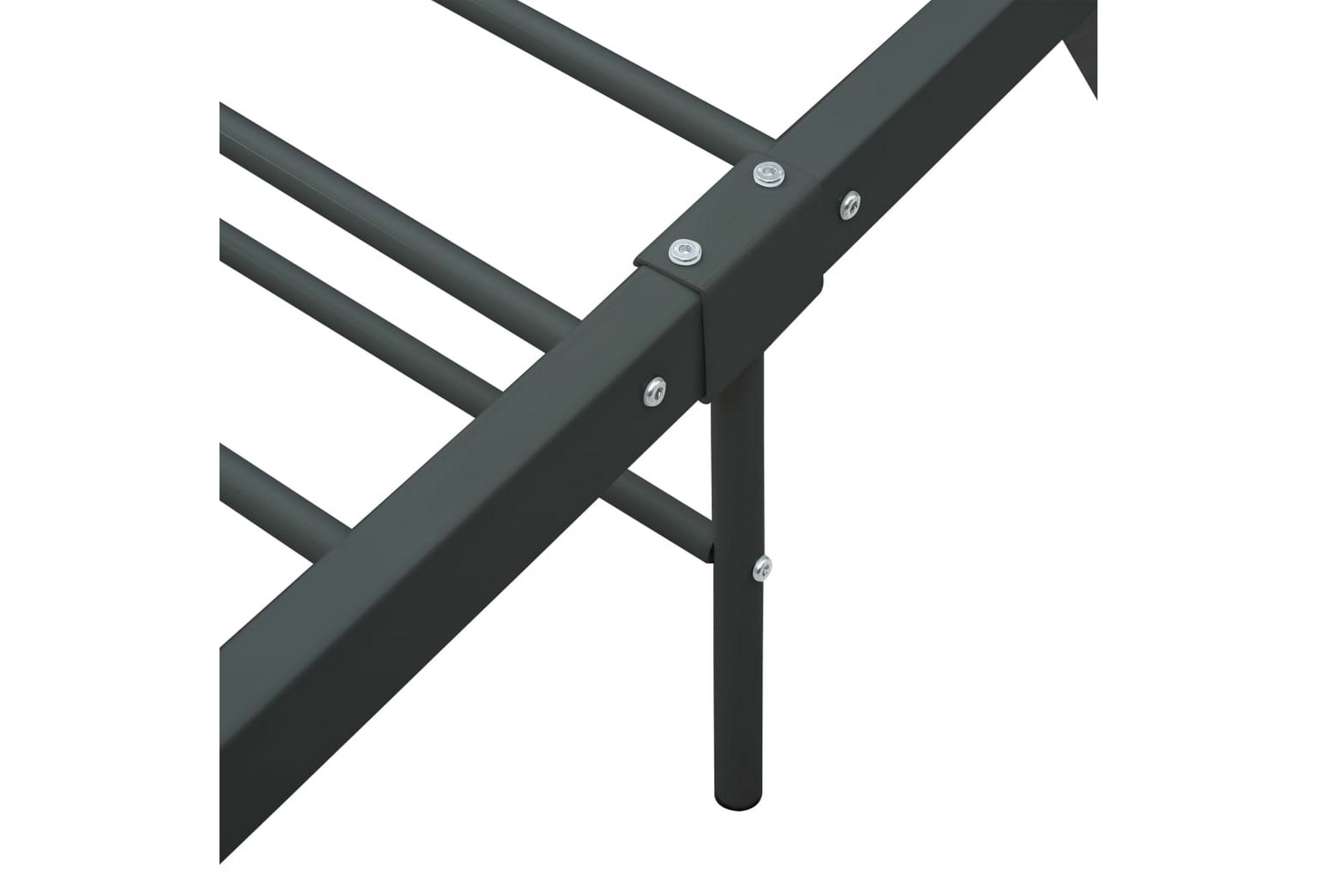 Sengeramme grå metall 120x200 cm - Møbler - Senger - Sengeramme & sengestamme