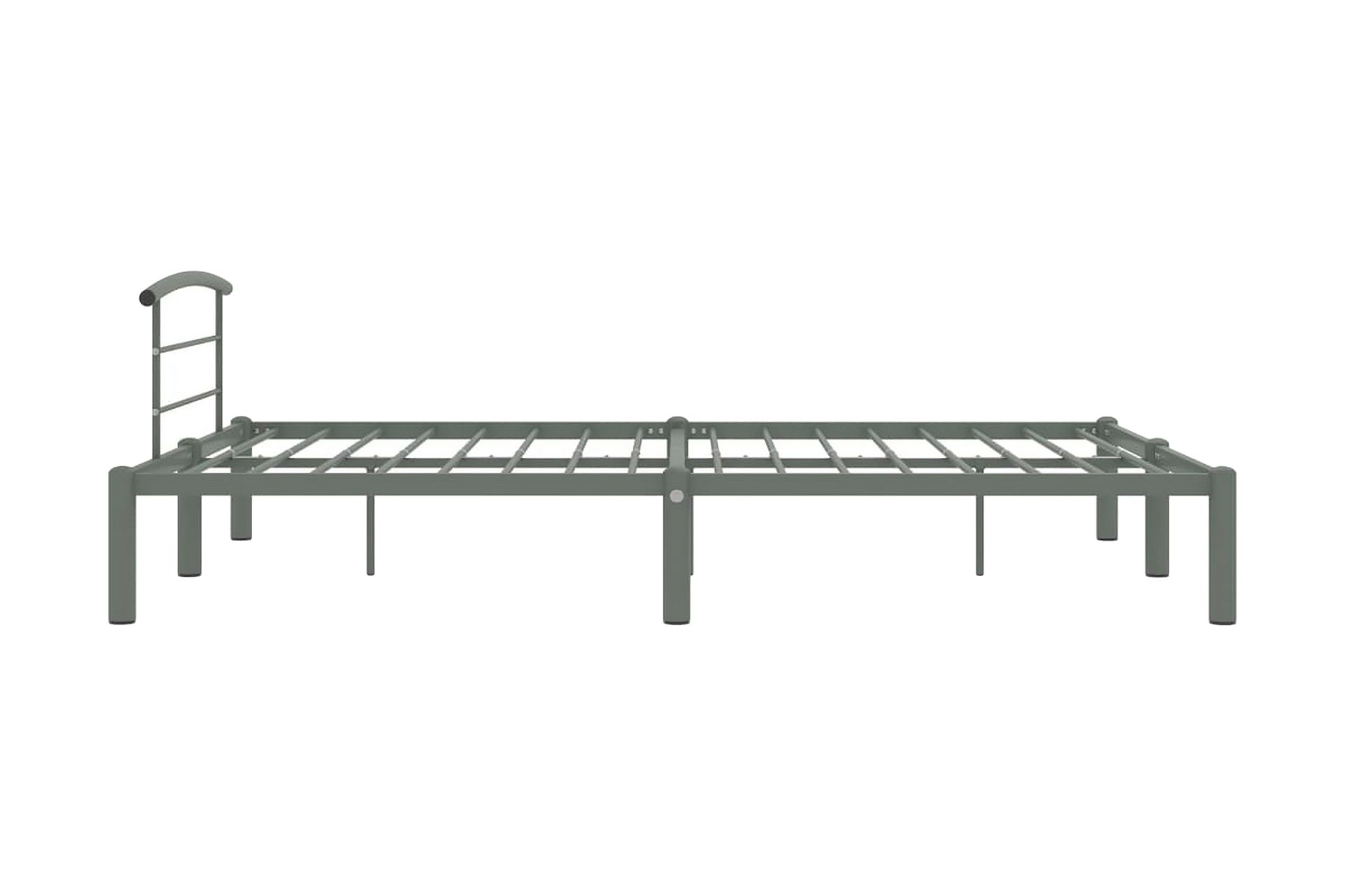 Sengeramme grå metall 120x200 cm - Møbler - Senger - Sengeramme & sengestamme