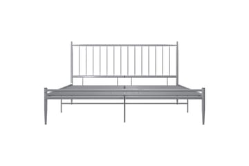 Sengeramme grå metall 140x200 cm - Grå - Møbler - Senger - Sengeramme & sengestamme