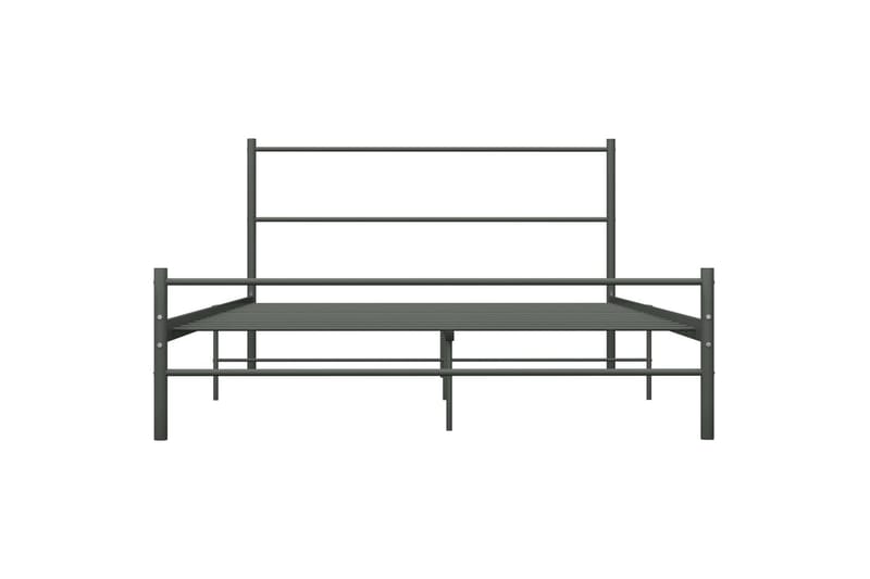 Sengeramme grå metall 140x200 cm - Møbler - Senger - Sengeramme & sengestamme