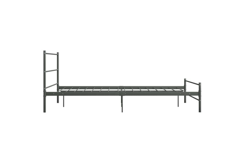Sengeramme grå metall 140x200 cm - Møbler - Senger - Sengeramme & sengestamme