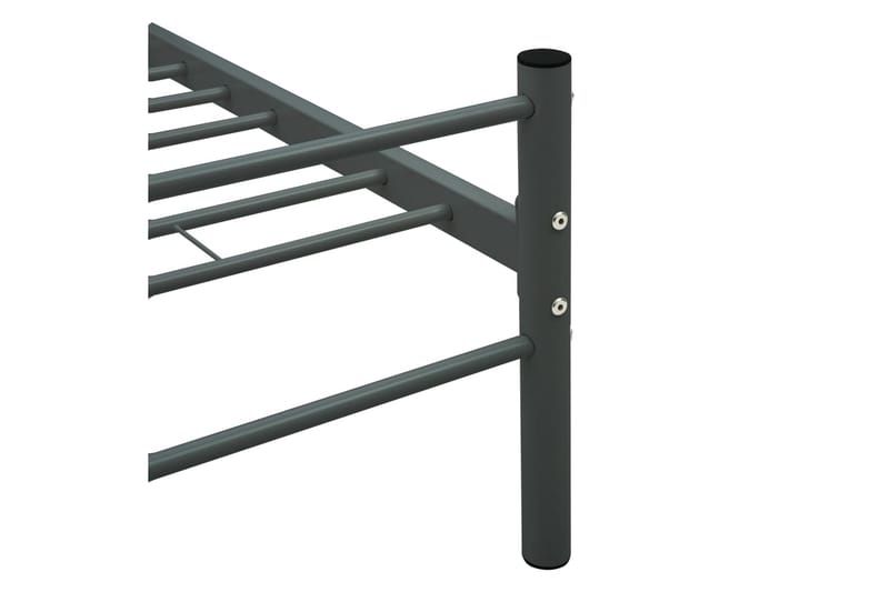 Sengeramme grå metall 140x200 cm - Møbler - Senger - Sengeramme & sengestamme