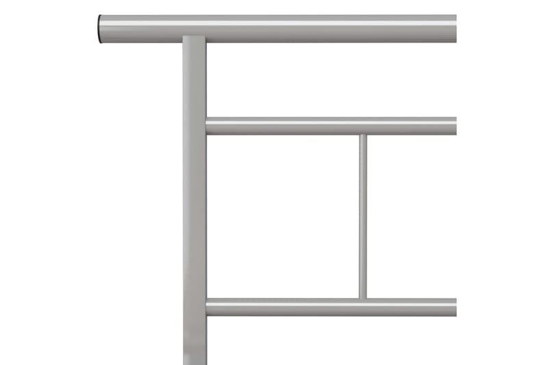 Sengeramme grå metall 180x200 cm - Grå - Sengeramme & sengestamme