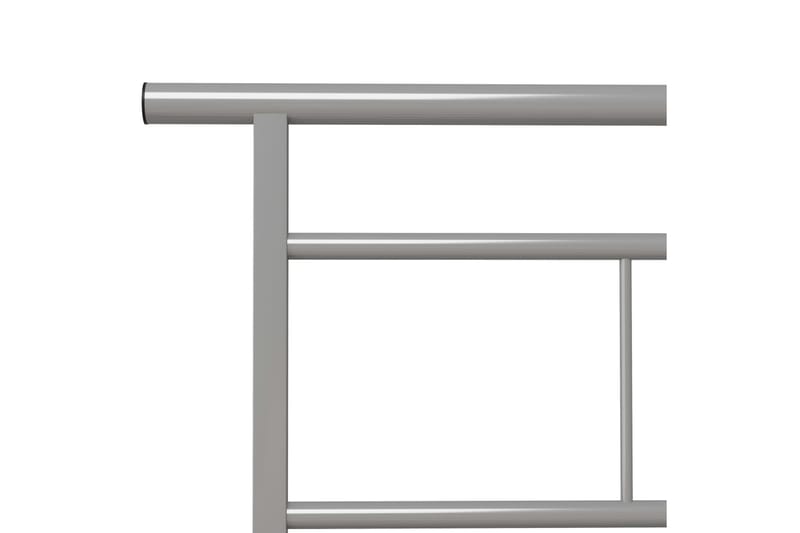 Sengeramme grå metall 90x200 cm - Grå - Møbler - Senger - Sengeramme & sengestamme