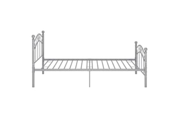 Sengeramme grå metall 90x200 cm - Grå - Møbler - Senger - Sengeramme & sengestamme