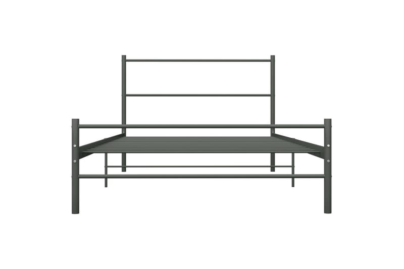 Sengeramme grå metall 90x200 cm - Møbler - Senger - Sengeramme & sengestamme