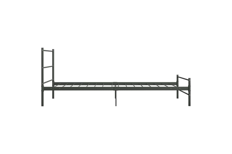 Sengeramme grå metall 90x200 cm - Møbler - Senger - Sengeramme & sengestamme