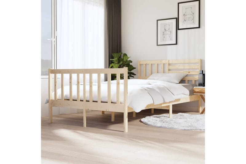 Sengeramme heltre 120x200 cm - Brun - Møbler - Senger - Sengeramme & sengestamme