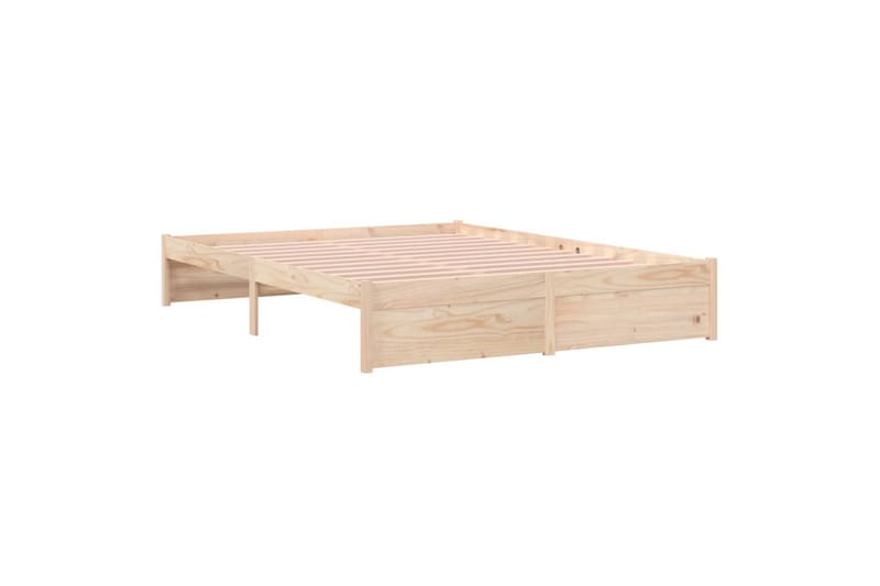 Sengeramme heltre 135x190 cm 4FT6 Double - Brun - Sengeramme & sengestamme