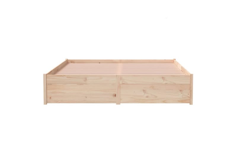 Sengeramme heltre 135x190 cm 4FT6 Double - Brun - Møbler - Senger - Sengeramme & sengestamme