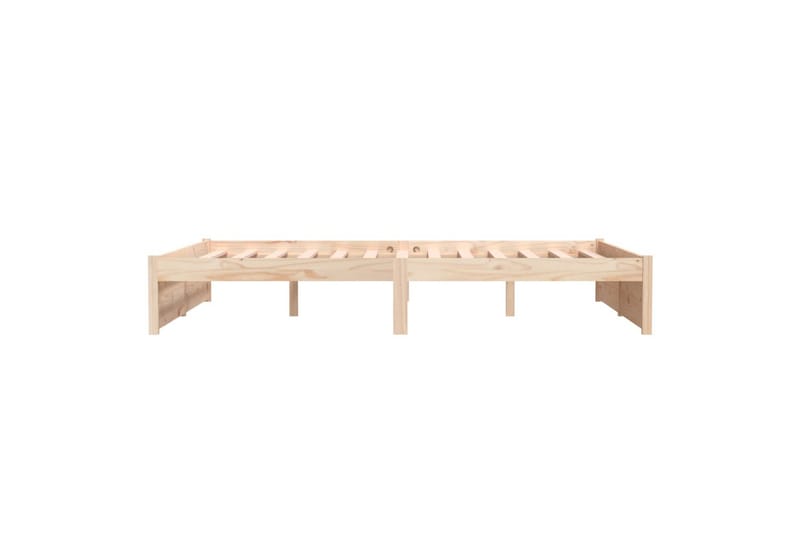 Sengeramme heltre 135x190 cm 4FT6 Double - Brun - Møbler - Senger - Sengeramme & sengestamme