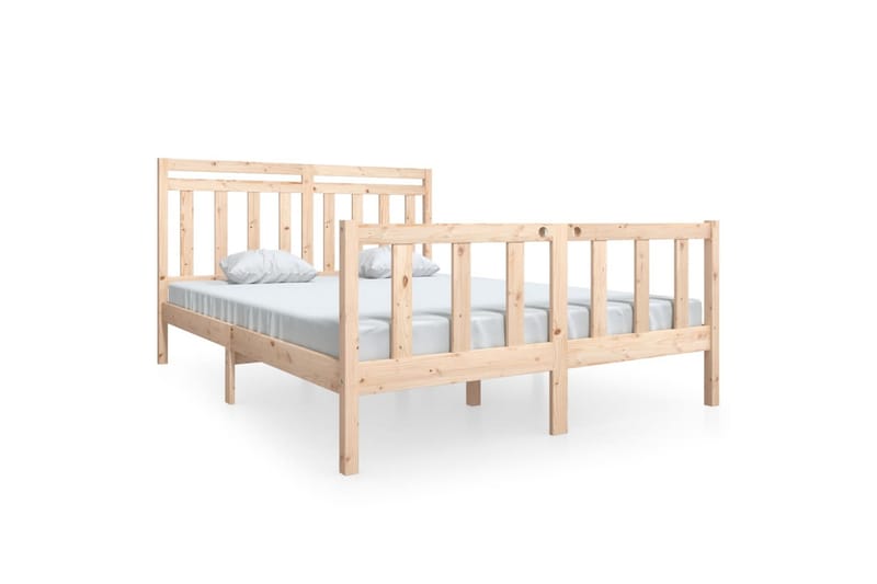 Sengeramme heltre 150x200 cm 5FT King Size - Brun - Møbler - Senger - Sengeramme & sengestamme