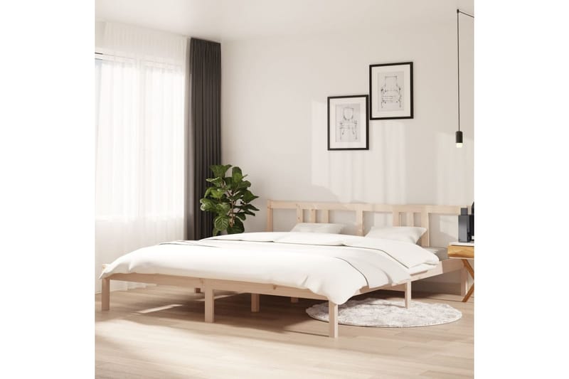 Sengeramme heltre 180x200 cm 6FT Super King - Brun - Møbler - Senger - Sengeramme & sengestamme