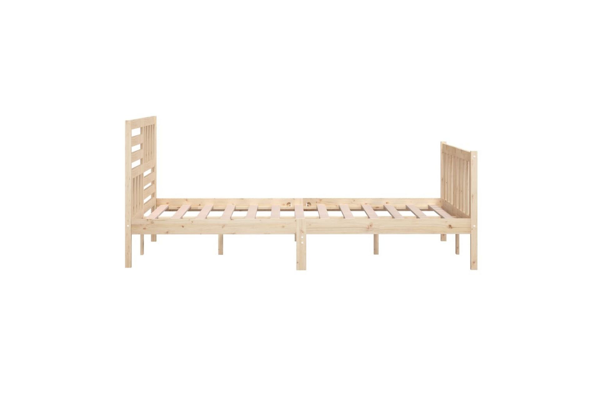 Sengeramme heltre 200x200 cm - Brun - Møbler - Senger - Sengeramme & sengestamme