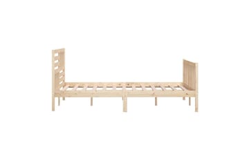 Sengeramme heltre 200x200 cm - Brun - Møbler - Senger - Sengeramme & sengestamme