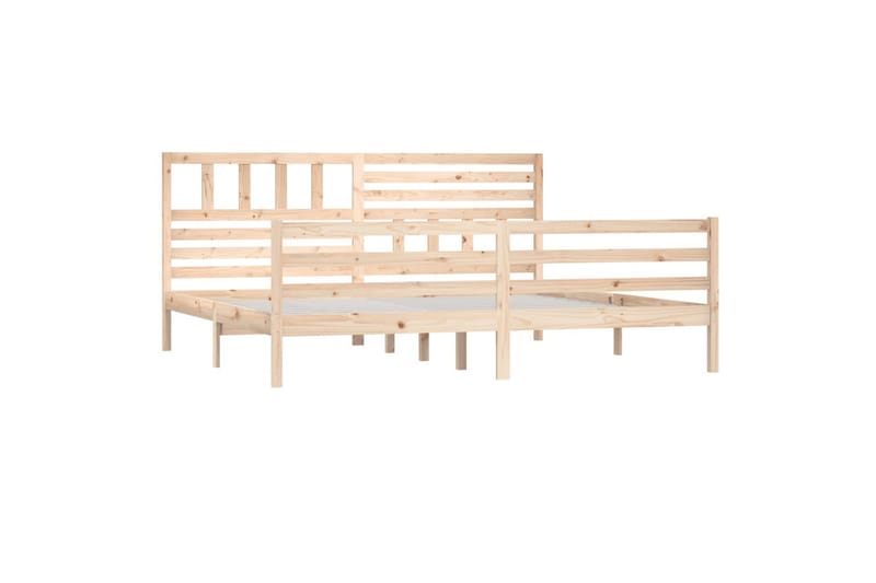 Sengeramme heltre 200x200 cm - Brun - Møbler - Senger - Sengeramme & sengestamme