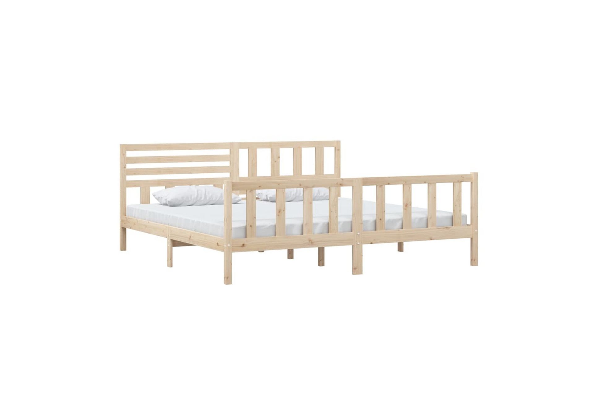 Sengeramme heltre 200x200 cm - Brun - Møbler - Senger - Sengeramme & sengestamme