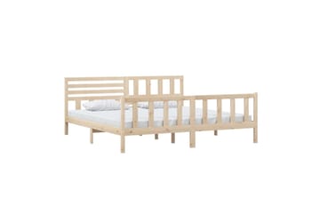 Sengeramme heltre 200x200 cm - Brun - Møbler - Senger - Sengeramme & sengestamme