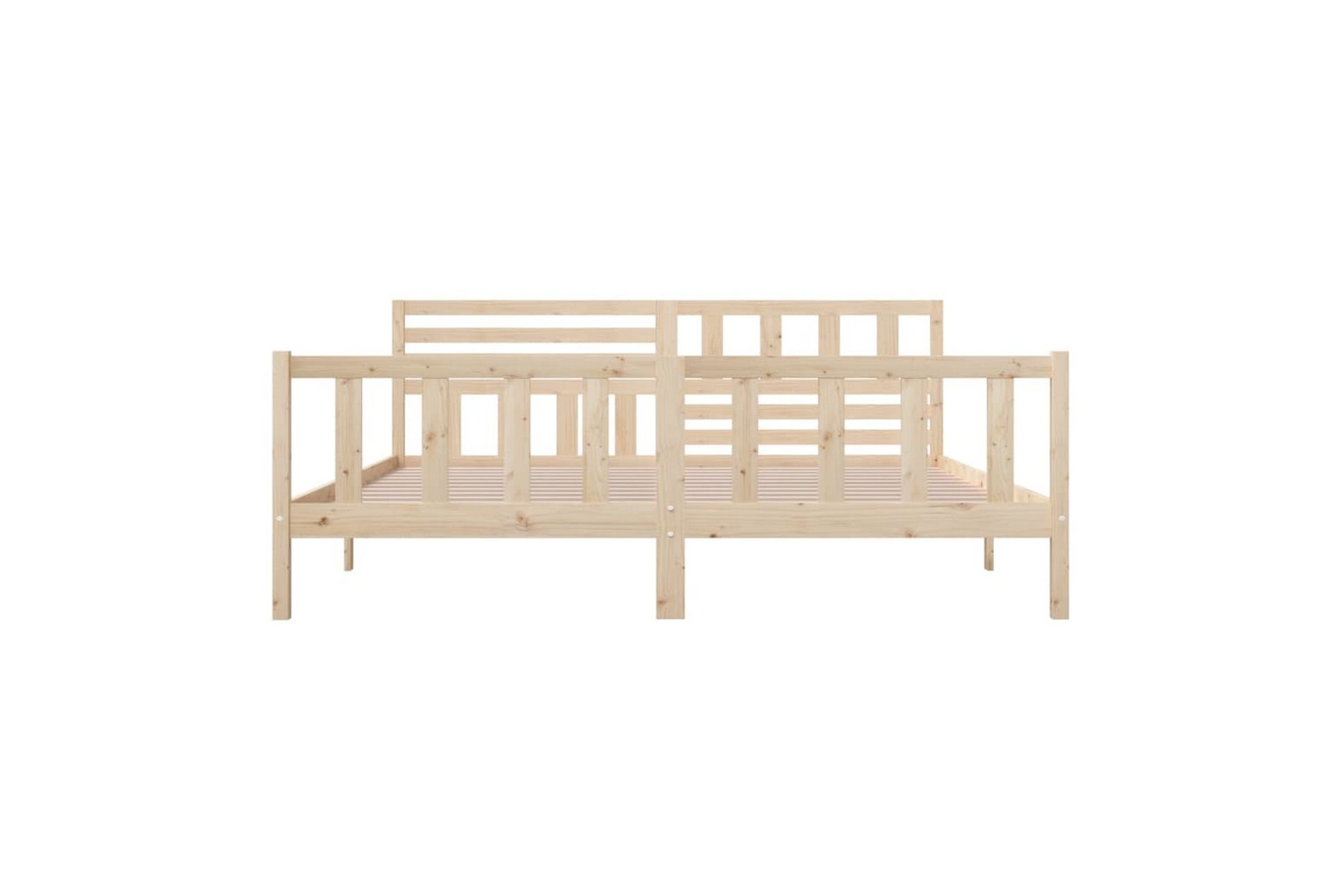Sengeramme heltre 200x200 cm - Brun - Møbler - Senger - Sengeramme & sengestamme