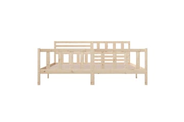 Sengeramme heltre 200x200 cm - Brun - Møbler - Senger - Sengeramme & sengestamme