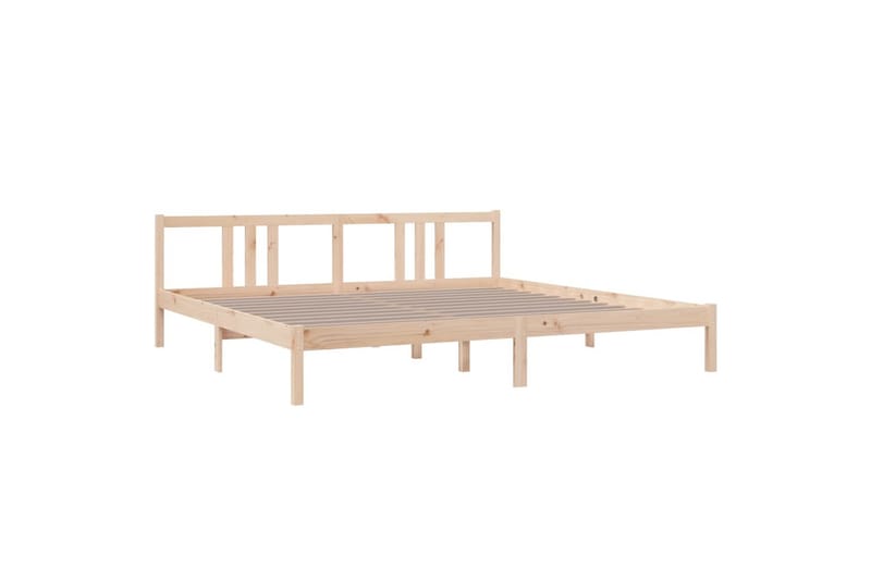 Sengeramme heltre 200x200 cm - Brun - Møbler - Senger - Sengeramme & sengestamme