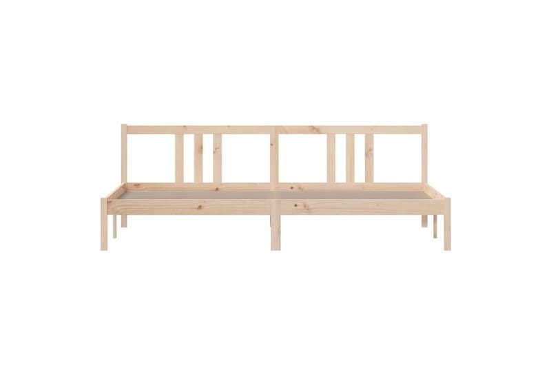 Sengeramme heltre 200x200 cm - Brun - Møbler - Senger - Sengeramme & sengestamme