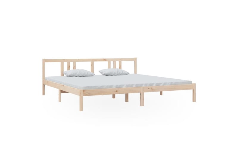 Sengeramme heltre 200x200 cm - Brun - Møbler - Senger - Sengeramme & sengestamme