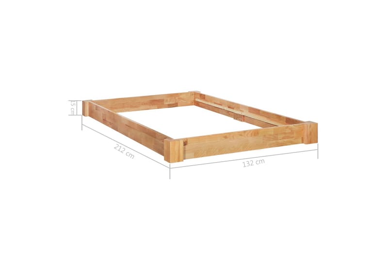 Sengeramme heltre eik 120x200 cm - Møbler - Senger - Sengeramme & sengestamme