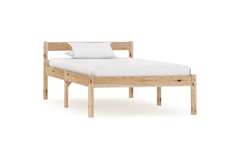 Sengeramme heltre furu 100x200 cm - Brun - Møbler - Senger - Sengeramme & sengestamme