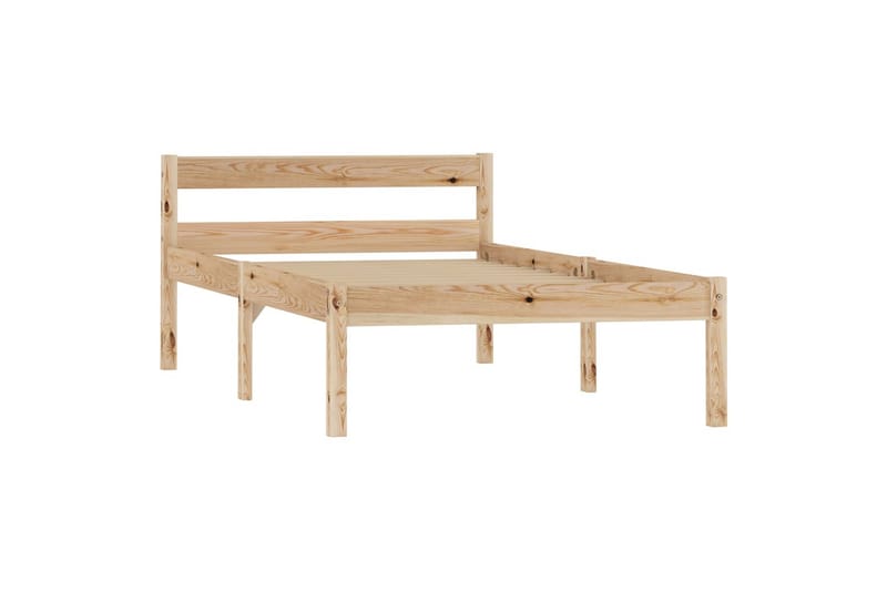 Sengeramme heltre furu 100x200 cm - Brun - Møbler - Senger - Sengeramme & sengestamme