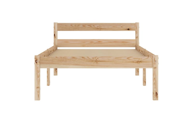Sengeramme heltre furu 100x200 cm - Brun - Møbler - Senger - Sengeramme & sengestamme