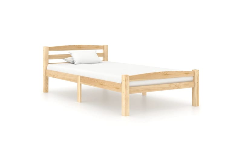 Sengeramme heltre furu 100x200 cm - Brun - Møbler - Senger - Sengeramme & sengestamme