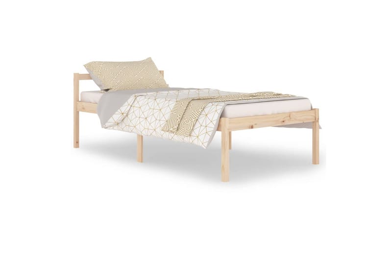Sengeramme heltre furu 100x200 cm - Brun - Møbler - Senger - Sengeramme & sengestamme