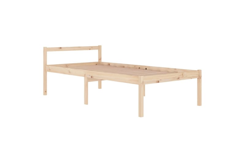 Sengeramme heltre furu 100x200 cm - Brun - Møbler - Senger - Sengeramme & sengestamme