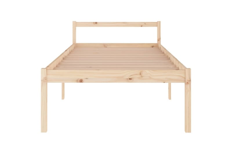 Sengeramme heltre furu 100x200 cm - Brun - Møbler - Senger - Sengeramme & sengestamme